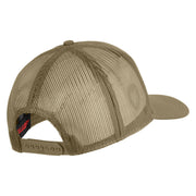 4th Marine Division Patched Solid Cotton Twill Mesh Prostyle Cap - Khaki OSFM