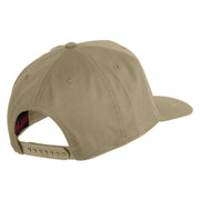 Iraqi Freedom Veteran Patched Solid Cotton Twill 5 Panel Prostyle Snap Cap - Khaki OSFM