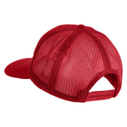 4th Marine Division Patched Solid Cotton Twill Mesh Prostyle Cap - Red OSFM