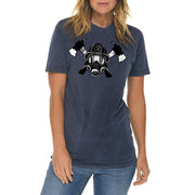 Firefighter Icon Unisex Ring Spun Cotton Vintage Short Sleeve Crewneck Tee Shirt - Vintage-Denim XS