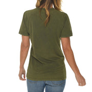 Firefighter Icon Unisex Ring Spun Cotton Vintage Short Sleeve Crewneck Tee Shirt - Vintage-Olive XS