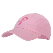 Breast Cancer Awareness Pink Ribbon Heat Transfer Unstructured Cotton Washed Cap