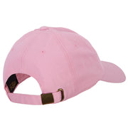 Breast Cancer Awareness Pink Ribbon Heat Transfer Unstructured Cotton Washed Cap