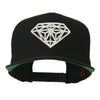 Big Diamond Embroidered Flat Bill Cap