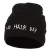 Bad Hair Day Embroidered Long Beanie