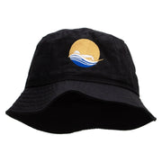 Swimming Pool Embroidered Bucket Hat - Black OSFM