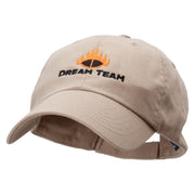 Dream Team Low Profile Pet Spun Washed Cap - Khaki OSFM