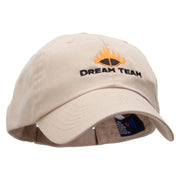 Dream Team Low Profile Pet Spun Washed Cap - Khaki OSFM