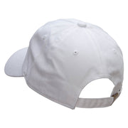 Minimalist Snowman Embroidered Washed Cap