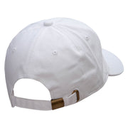 Minimalist Snowman Embroidered Washed Cap