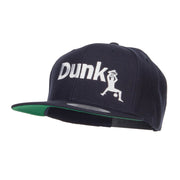 Basketball Dunk Embroidered Snapback Cap