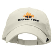 Dream Team Low Profile Pet Spun Washed Cap - White OSFM