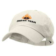 Dream Team Low Profile Pet Spun Washed Cap - White OSFM