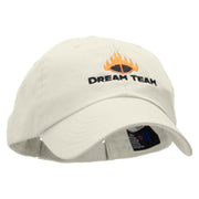 Dream Team Low Profile Pet Spun Washed Cap - White OSFM