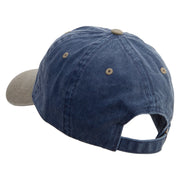 US Shooters Embroidered Pigment Dyed Wash Cap - Navy-Khaki OSFM