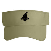 Elf Embroidered Cotton Twill Sun Visor - Khaki OSFM