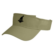 Elf Embroidered Cotton Twill Sun Visor - Khaki OSFM