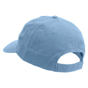 Artistic Style Hola Embroidered Low Profile Dyed Cotton Twill Cap - Sky-Blue OSFM