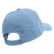 Artistic Style Hola Embroidered Low Profile Dyed Cotton Twill Cap - Sky-Blue OSFM