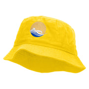 Swimming Pool Embroidered Bucket Hat - Yellow OSFM