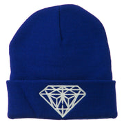 Big Diamond Embroidered Long Beanie