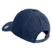 U.S. Marine Corps 3rd Marine Division Embroidered Washed Solid Pigment Dyed Cotton Twill Brass Buckle Cap - Navy OSFM