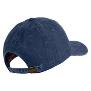 U.S. Marine Corps 3rd Marine Division Embroidered Washed Solid Pigment Dyed Cotton Twill Brass Buckle Cap - Navy OSFM