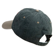 US Shooters Embroidered Pigment Dyed Wash Cap - Spruce-Khaki OSFM