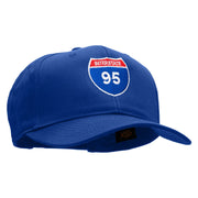 Interstate 95 Solid Cotton Twill Low Profile Snap Cap