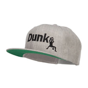 Basketball Dunk Embroidered Snapback Cap