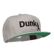 Basketball Dunk Embroidered Snapback Cap