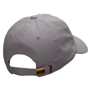 Minimalist Snowman Embroidered Washed Cap