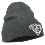 Big Diamond Embroidered Long Beanie