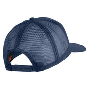 U.S. Marine Red Patched Solid Cotton Twill Mesh Prostyle Cap - Navy OSFM