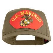 U.S. Marine Red Patched Solid Cotton Twill Mesh Prostyle Cap - Khaki OSFM