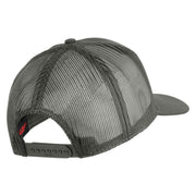 U.S. Marine Red Patched Solid Cotton Twill Mesh Prostyle Cap - Grey OSFM
