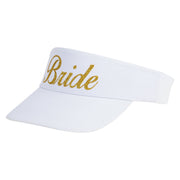 Bride Gold Heat Transfer Brushed Cotton Sunvisor - White OSFM