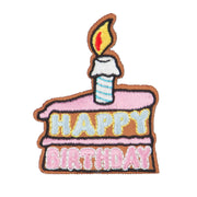 Happy Birthday Embroidered Patches