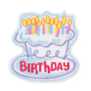 Happy Birthday Embroidered Patches