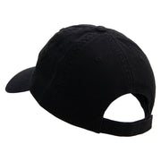 Colorful Yes Logo Embroidered Garment Washed Cotton Twill Cap - Black OSFM