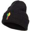 Benin Flag Map Embroidered Long Beanie