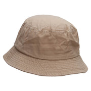 Fishing on Boat Unisex Multipurpose Crushable Cotton Twill Bucket Hat - Khaki