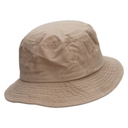 Fishing on Boat Unisex Multipurpose Crushable Cotton Twill Bucket Hat - Khaki