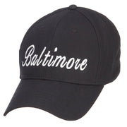 City of Baltimore Embroidered Cotton Cap