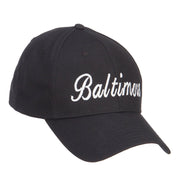 City of Baltimore Embroidered Cotton Cap