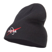 NASA Logo Embroidered Short Beanie