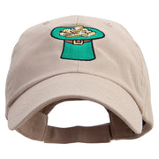 Green Top Hat Low Profile Washed Cap - Khaki OSFM