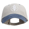 US Space Rocket Force Embroidered Pigment Dyed Wash Cap - Beige-Navy OSFM