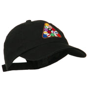 Balls Pool Rack Embroidered Low Profile Washed Cap