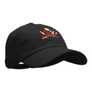 Striking Bowling Pins Embroidered Unstructured Cotton Twill Washed Cap - Black OSFM